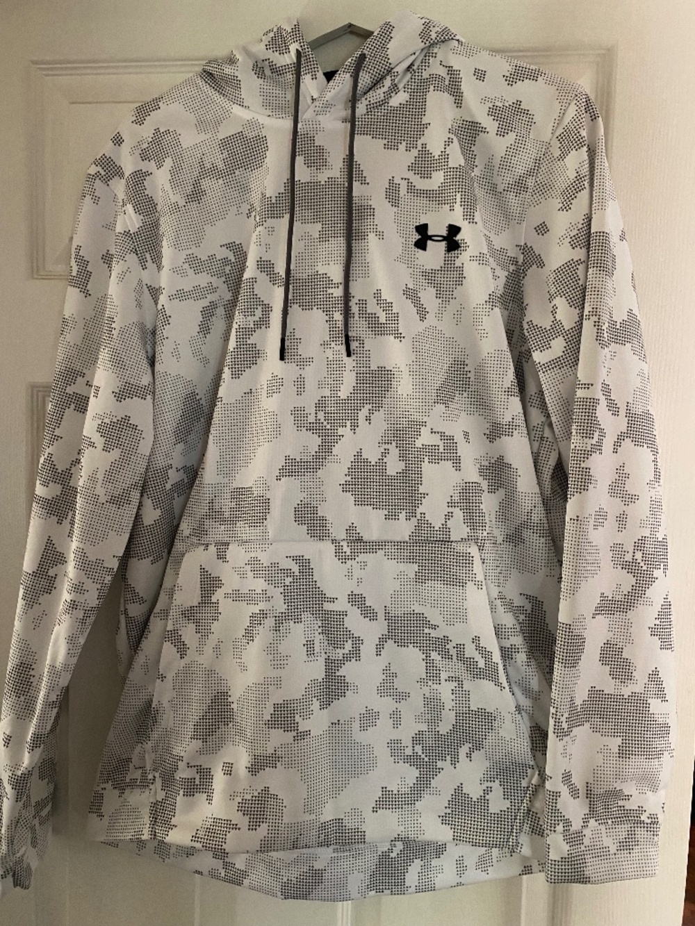 Under Armour Men's White and Grey Hoodie
